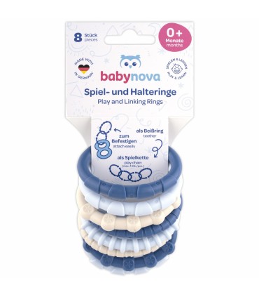 Baby Nova - Set inele multifunctionale, 8 buc, 0luni+