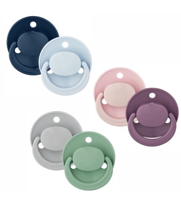 Baby Nova - Suzete latex, rotunde, 0-24 luni