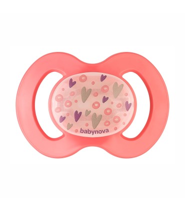 Baby Nova - Suzeta silicon de noapte, ortodontica, Stralucitoare, 0-6 luni