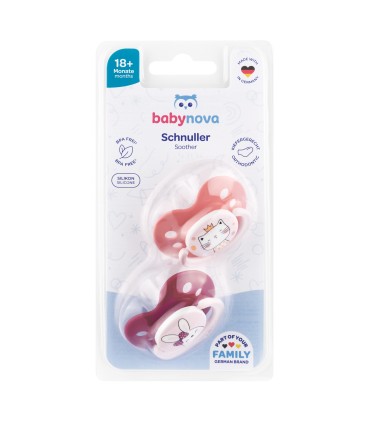Baby Nova - Suzete silicon, ortodontice, 18luni+