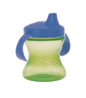 Nuby - Cana evolutiva cu mustiuc tare si manere, 210 ml, 9luni+