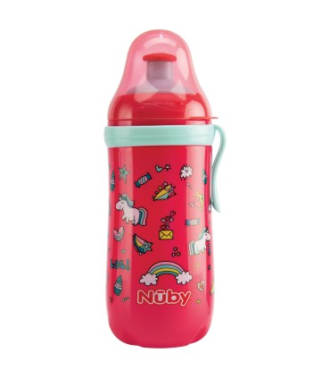 Nuby - Pahar "Pop-up" cu clema, 36 luni+
