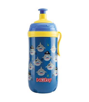 Nuby - Pahar "Pop-up" cu clema, 36 luni+