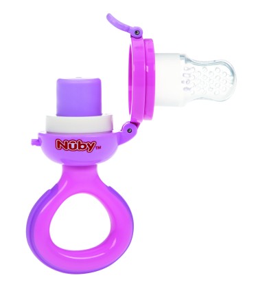 Nuby - Dispozitiv din silicon de hranire ”Nibbler ” , 6luni+