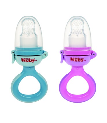 Nuby - Dispozitiv din silicon de hranire ”Nibbler ” , 6luni+