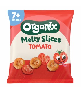 ORGANIX - SNACK ECOLOGIC (BIO) DIN PORUMB CU ROSII SI MORCOVI, 20G, 7luni+