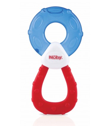 Nuby - inel de dentitie cu apa sterilizata ” Coolbite ”, 3luni+