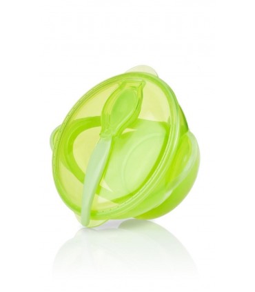 Nuby  -  bol cu ventuza si capac + lingurita