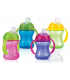 Nuby - Pahar Stop picatura cu manere si Super Tetina Vari-Flo, 240ml, 6luni+
