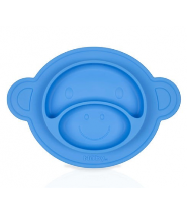 Nuby - Platou monkey din silicon, 300ml, 9luni+