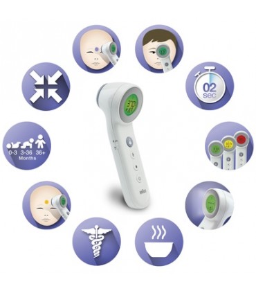 Braun - No Touch + Touch - Termometru non contact cu Age precision, model BNT400 - Taxa verde inclusa in pret 0.15 lei/buc