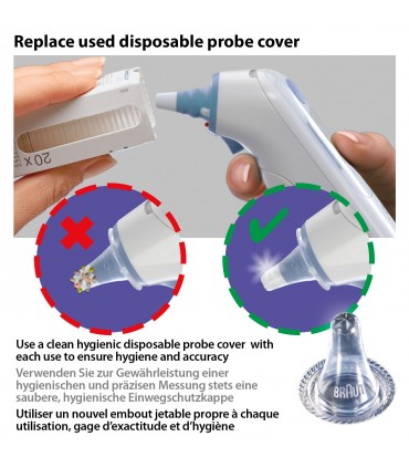 Braun - ThermoScan® - SET CAPACE PROTECTIE PENTRU TERMOMTERE AURICULARE, model LF40