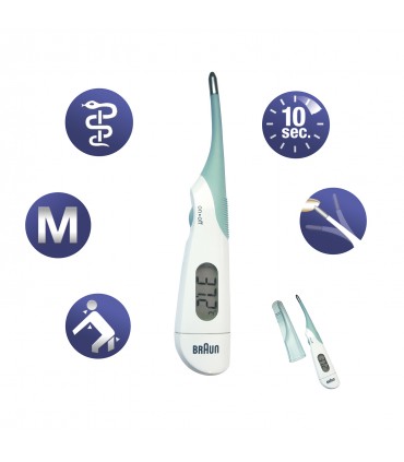 Braun - Termometru flexibil 10sec, model PRT1000