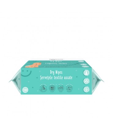 Baby Works Servetele textile uscate 100% biodegradabile - 100