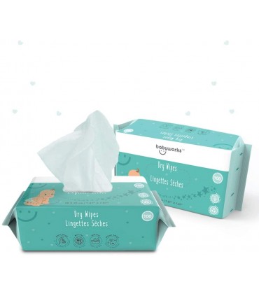 Baby Works Servetele textile uscate 100% biodegradabile - 100