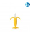 Nuby - Jucarie pentru dentitie, Banana 100% soft silicon 3luni+