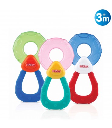 Nuby - inel de dentitie cu apa sterilizata ” Coolbite ”, 3luni+