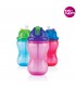 Nuby - Pahar cu pai  Vari-Flo cu Flip-it, 360 ml, 12luni+