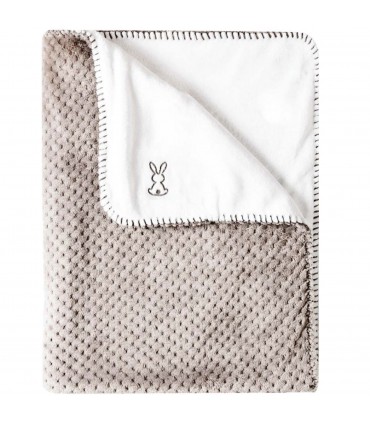 Paturica model gofrat, gri & alb