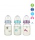 Baby Nova - BIBERON  PP FARA BPA, 120 ML, DECOR ANIMALUTE, TETINA ROTUNDA, SLOW