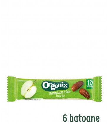 ORGANIX - BATOANE ECOLOGICE (BIO) DIN CURMALE SI MERE 6X17G, 12luni+