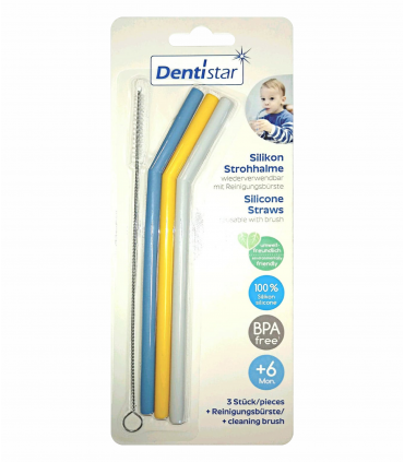 DENTISTAR SET 3 PAIE DIN SILICON, CU PERIE DE CURATAT 6+