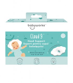 Baby Works Suport pt. capul bebelusului cu husa din fibre de bambus 0+