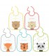 Baby Nova - Set bavete din bumbac cu interior impermeabil, 5 buc.