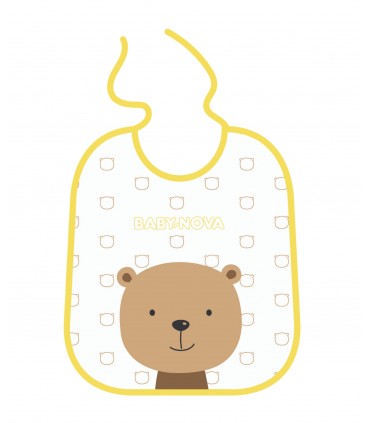 Baby Nova - Set bavete din bumbac cu interior impermeabil, 5 buc.