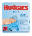 Huggies Pure - Servetele umede fara parfum pentru copii, Trio - 56 buc x 3 pachete