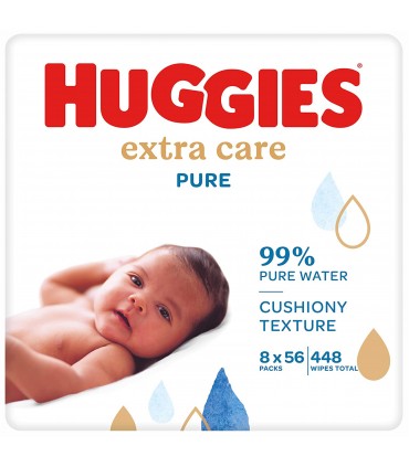 HUGGIES EXTRA CARE PURE TRIO - 56 buc X 3pachete
