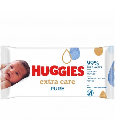 HUGGIES EXTRA CARE PURE, 56 buc