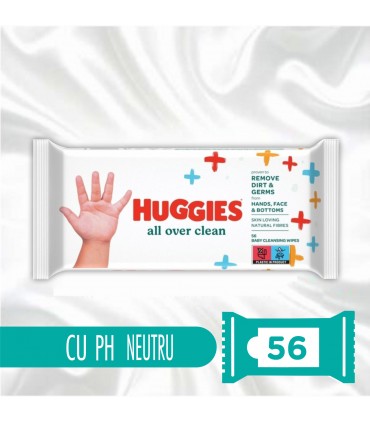 HUGGIES All Over Clean - servetele umede copii  56