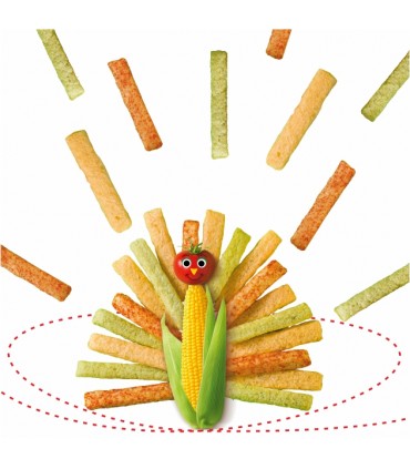 ORGANIX - STICKSURI ECOLOGICE (BIO) DIN PORUMB CU LEGUME, 15G, 7luni+