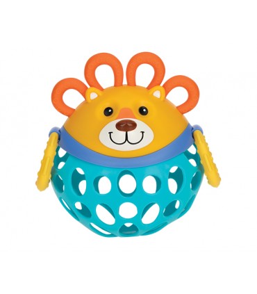 Nuby Silly Shakers - Jucarie zornaitoare leu/bufnita, 3 luni+