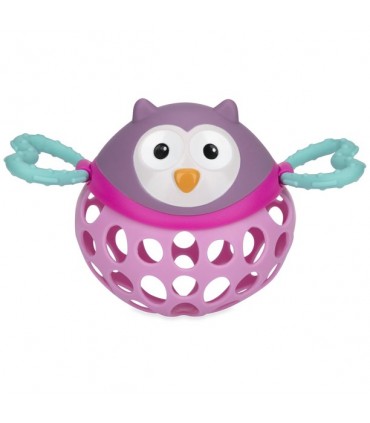 Nuby Silly Shakers - Jucarie zornaitoare leu/bufnita, 3 luni+