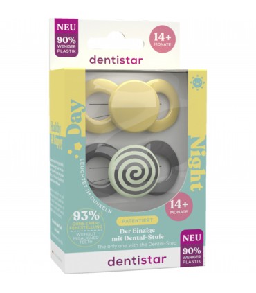 Suzete Dentistar Day & Night ,silicon, talie 3, 14luni+