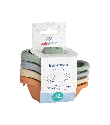 Baby Nova - Set 4 barcute pentru baie, 3 luni+