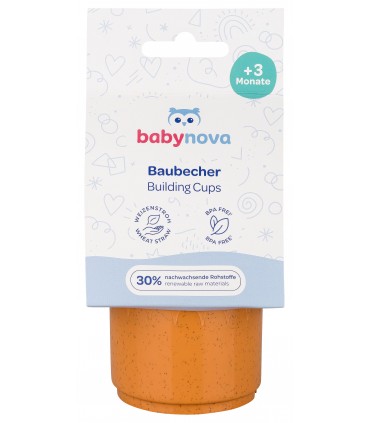 Baby Nova - Set cupe pentru construit/stivuit, 8buc, 3luni+