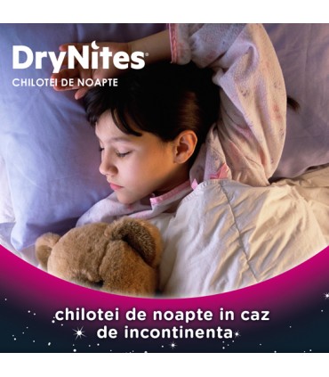 HUGGIES - DRYNITES MEDIUM GIRL 4-7 ANI (17-30 KG) - DE NOAPTE