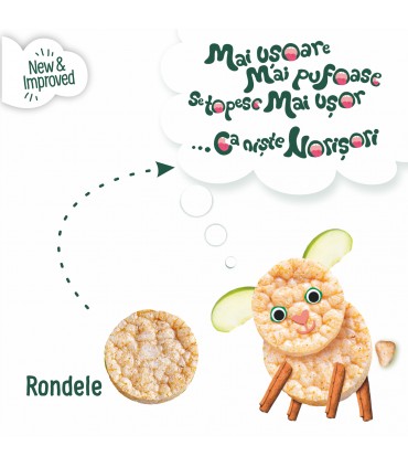 ORGANIX CLOUDS - RONDELE ECOLOGICE (BIO) DIN OREZ CU MERE, 40G, 7luni+