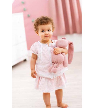 Jucarie plus Lapidou iepuras 30cm (roz)