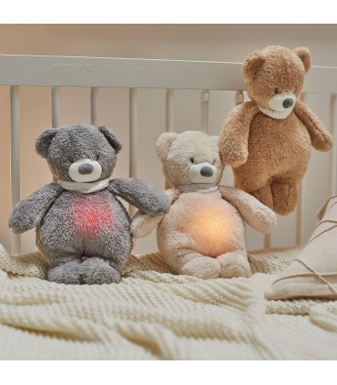 Jucarie Plus Lampa de veghe ursulet, gri