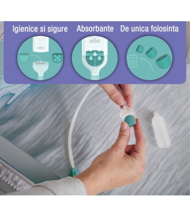 Braun - Aspirator nazal manual-Filtre rezerva, model BNF020,  20buc.