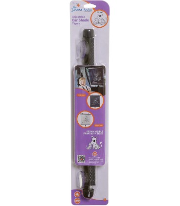 Dreambaby - Parasolar auto tip rulou, ajustabil, decor Tigru