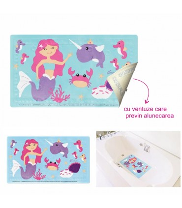 Dreambaby – Watch-Your-Step - Covoras antiderapant pentru cada, model SIRENA, 12 luni+