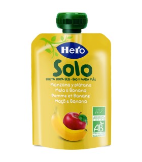 HERO SOLO - Piure gustare de mar si banana, 4luni, 100g